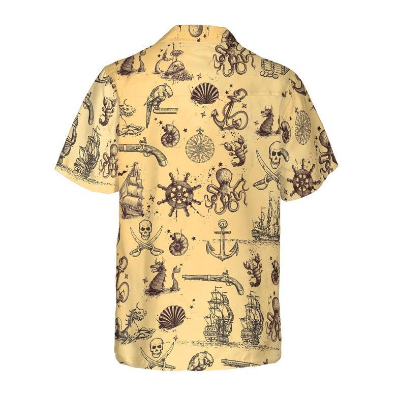 Map Of The King Pirate Hawaiian Shirt For Men Summer Gifts