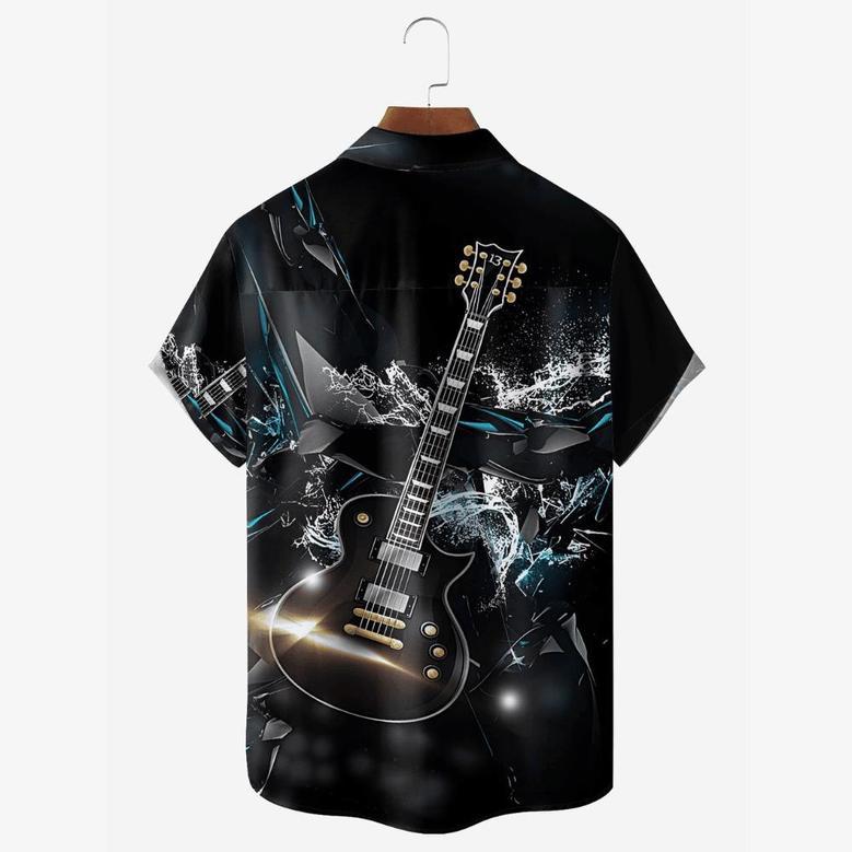 Music Guitar Rock Style - Hawaiian Shirt For Men And Women Summer Gifts