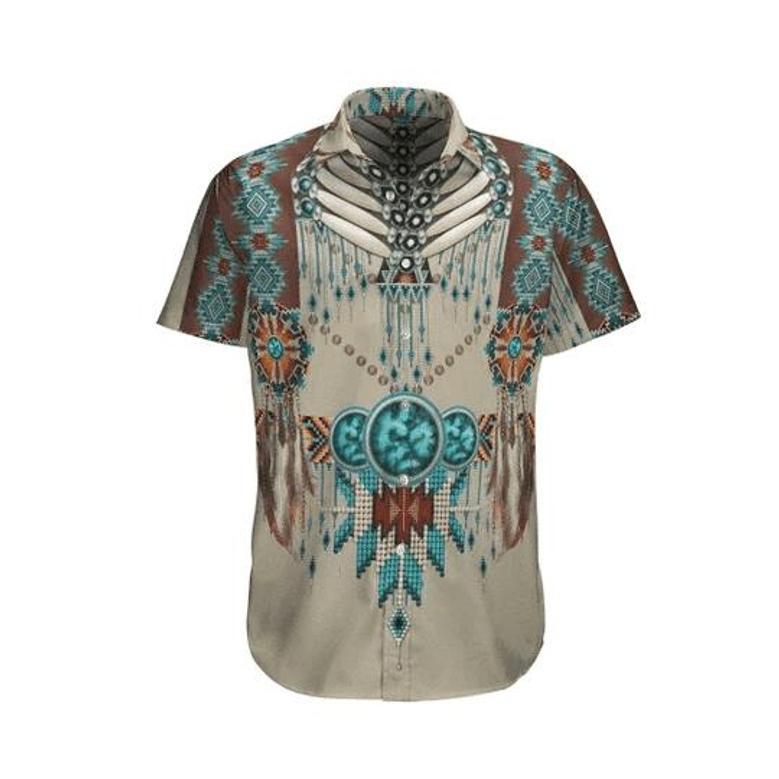 Native American Hawaiian Shirts, Fantasy Native America Watercolor Design Hawaiian Shirt Summer Gifts