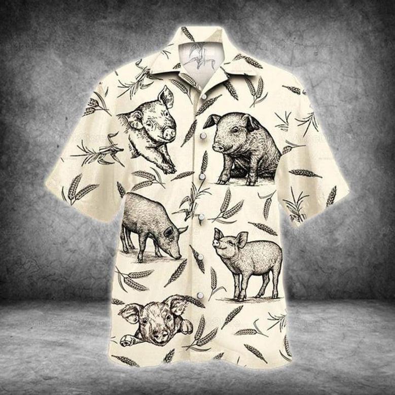 Pig , Pig Summer Shirts, Aloha S For Men,, New Unisex Hawaiian Shirt Aloha Shirt