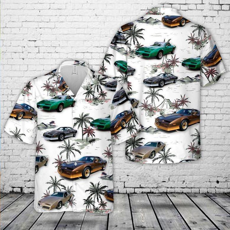 Pontiac Firebird 1984 Hawaiian Shirt, Classic Car Hawaiian Shirt, Vintage Car Shirt Summer Gifts