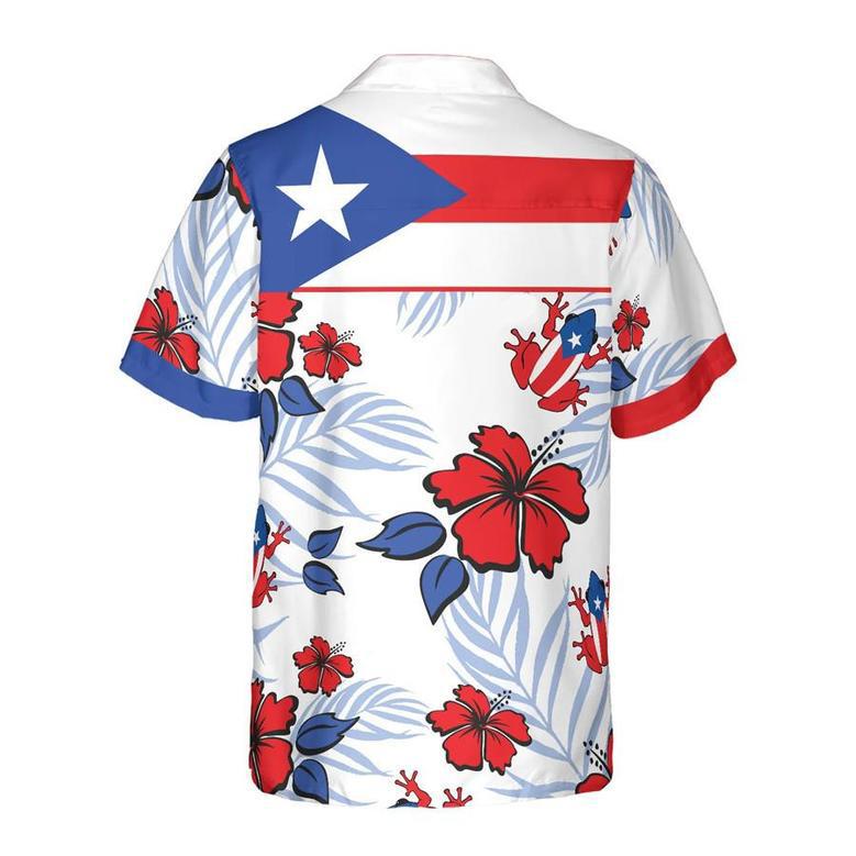 Puerto Rico Common Coqu� Flag Hawaiian Shirt For Men Summer Gifts