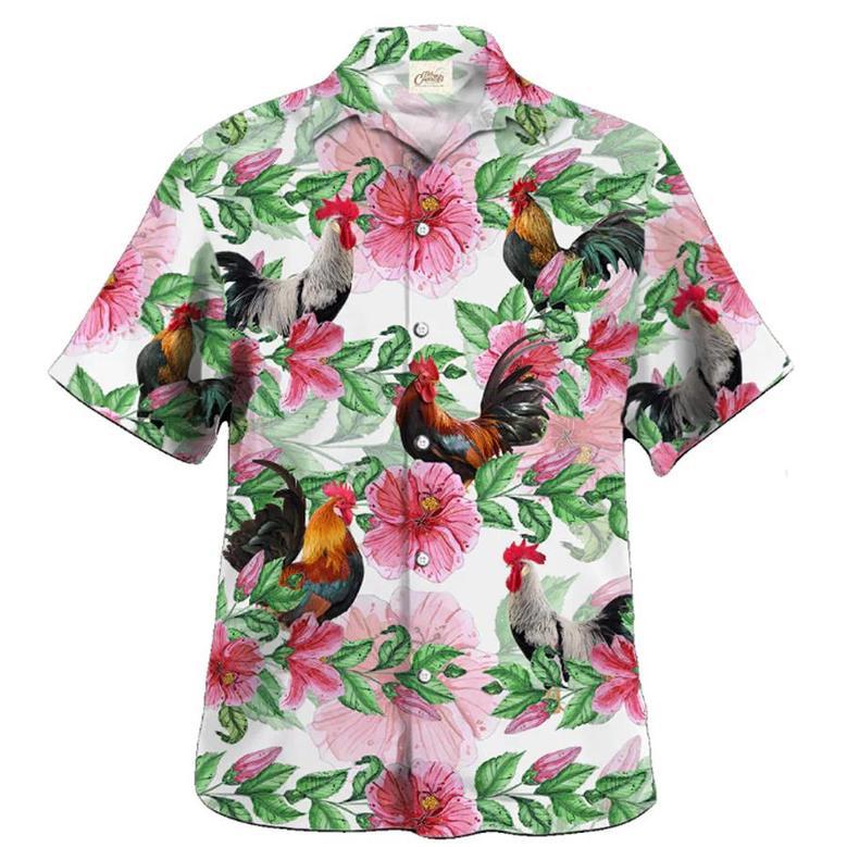 Rooster , Farmer S, Summer Tropical Shirts, Gift For Him, Funny S Unisex Hawaiian Shirt Aloha Shirt