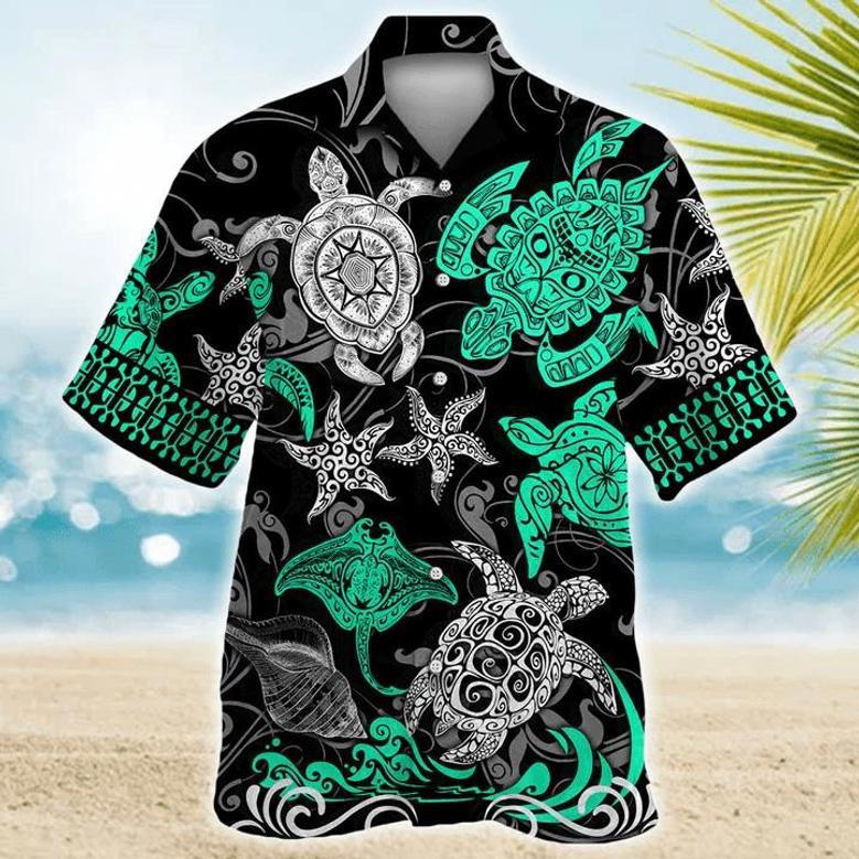 Sea Turtles , Summer Beach Shirt, Nature Lover Gift, Activist Aloha, Sea Turtles Summer Unisex Hawaiian Shirt Aloha Shirt