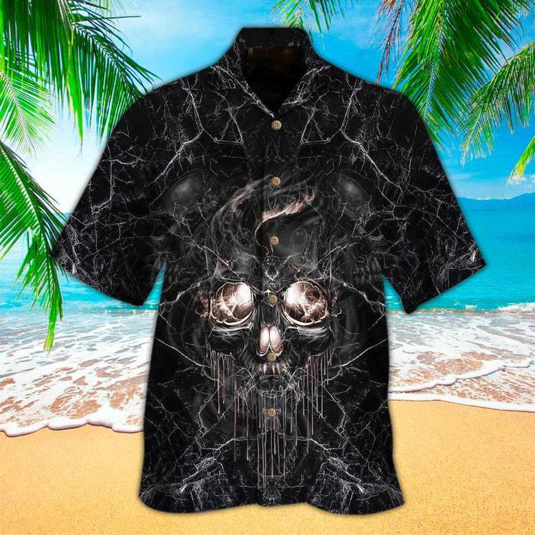 Skull Hawaii Shirt, Perfect For Skull Lover, For Men Unisex Hawaiian Shirt Aloha Shirt