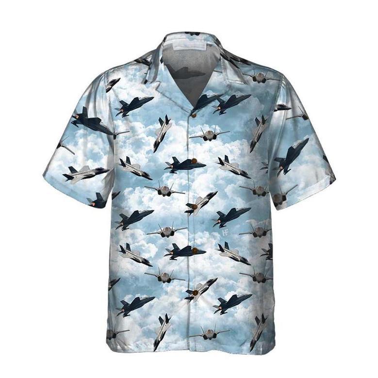 Sky Aircraft Hawaiian Shirt, Airplane Aloha Shirt, Aviation Shirt For Men Summer Gifts