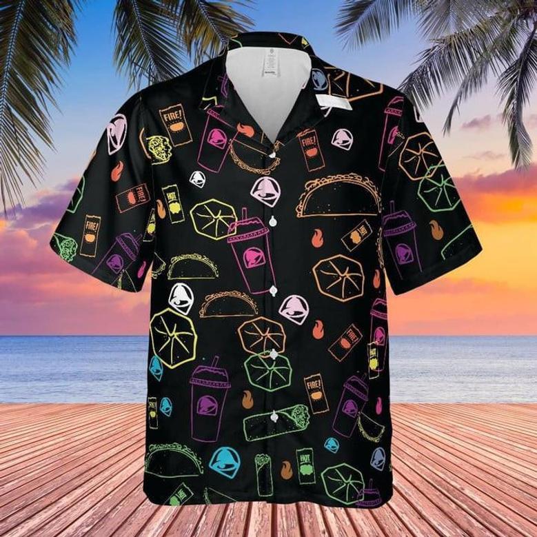 Taco Bell Cool Summer Shirts For Guys Taco Lover Gifts Unisex Hawaiian Shirt Aloha Shirt