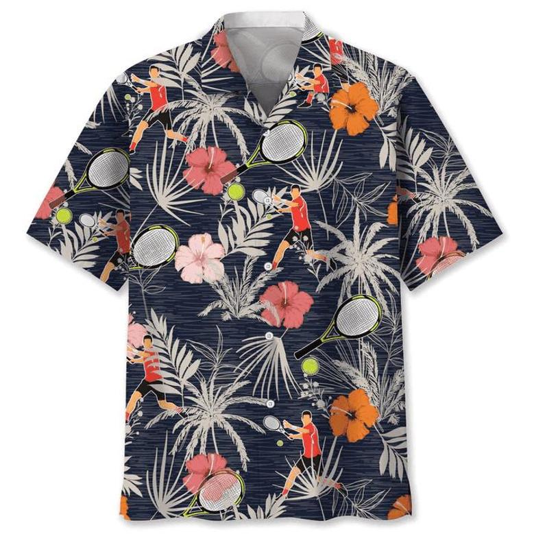 Tennis Nature , Short Sleeve Summer Vacation Beach Shirts For Men Unisex Hawaiian Shirt Aloha Shirt