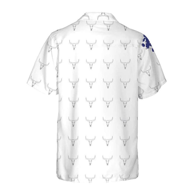 Texas Flag Longhorn Pattern , Unique Texas Shirt, Gift For Texas Lovers Unisex Hawaiian Shirt Aloha Shirt