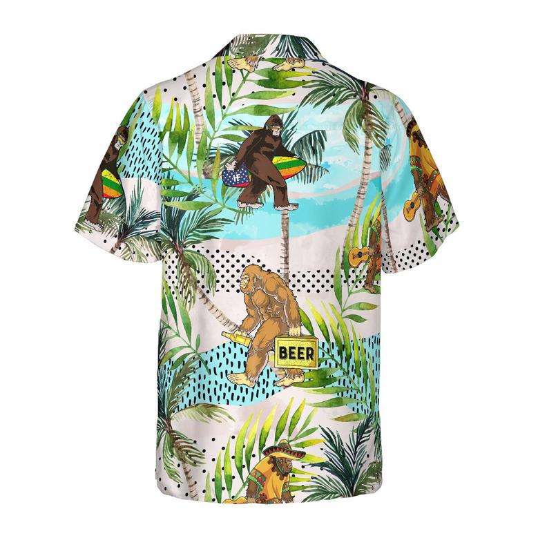 Tropical Bigfoot Summer Hawaiian Shirt Summer Gifts