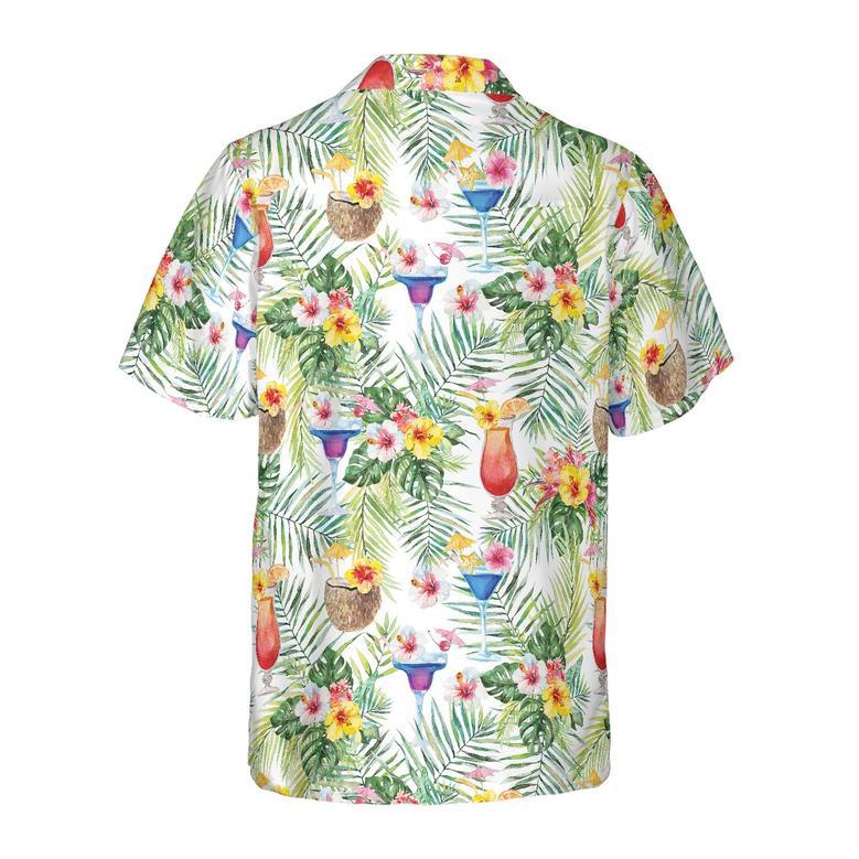 Tropical Cocktail Shirt For Men Hawaiian Shirt For Men And Women Summer Gifts