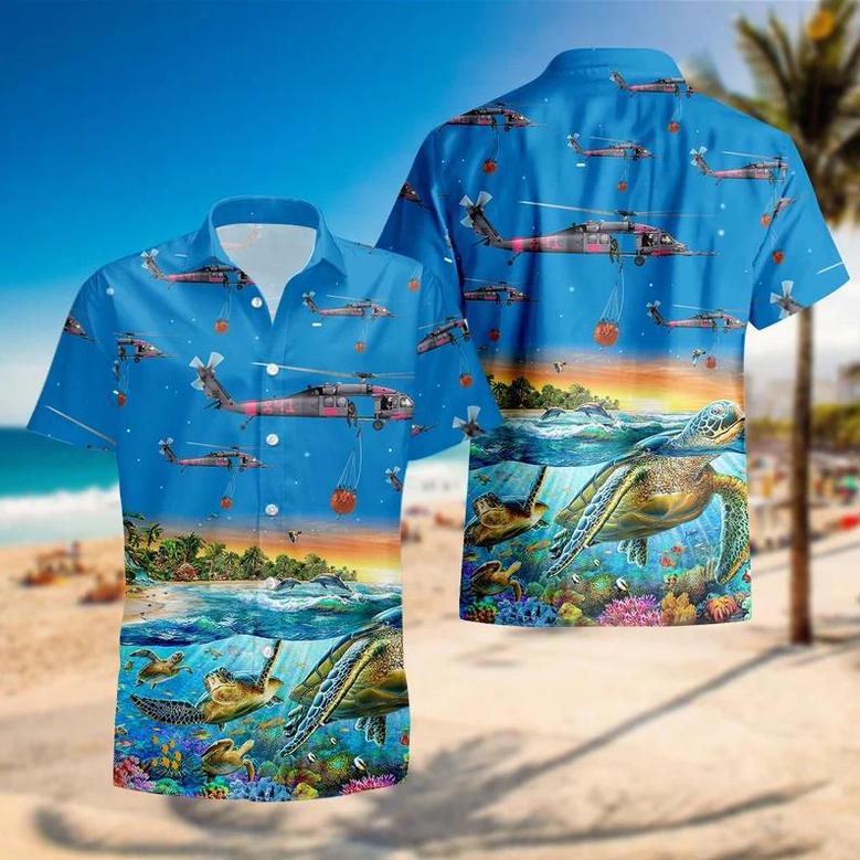 Turtle Colorful Amazing For Men Women, Short Sleeve Button ,Hawaii Honeymoon Shirt Unisex Hawaiian Shirt Aloha Shirt