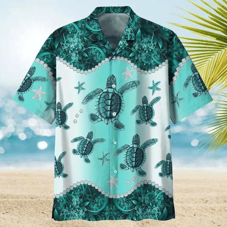 Turtle S For Men Women, Sea Turtles Summer Aloha Button Down Short Sleeves Men�S Hawaiian Unisex Hawaiian Shirt Aloha Shirt