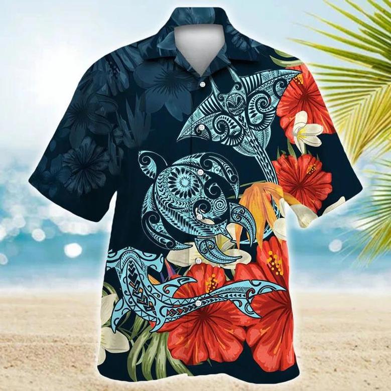 Turtle S For Men Women, Sea Turtles Summer Aloha Button Down Short Sleeves Men�S Hawaiian Unisex Hawaiian Shirt Aloha Shirt