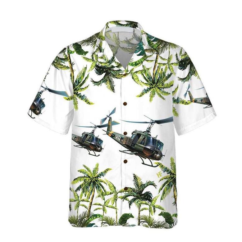 United States Army Helicopter Hawaiian Shirt, Helicopter Shirt For Men, Cool Helicopter Gift Summer Gifts