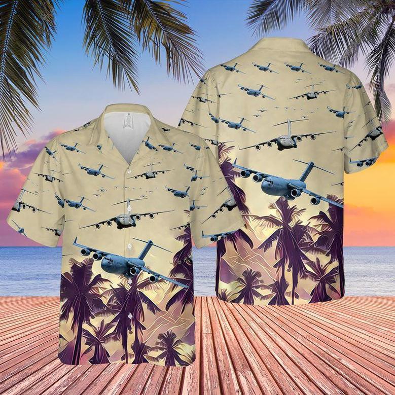 Us Air Force Boeing Globemaster Iii Hawaiian Shirt Summer Gifts