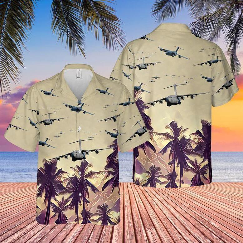 Us Air Force Boeing Globemaster Iii Hawaiian Shirt Summer Gifts