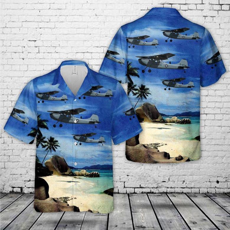 Us Air Force Cessna Bird Dog For Men Unisex Hawaiian Shirt Aloha Shirt