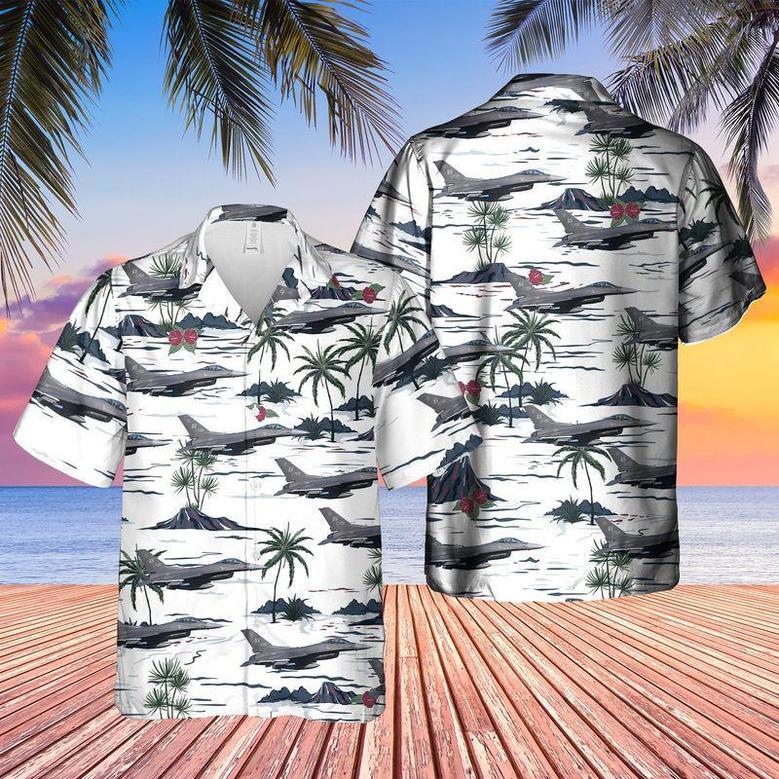 Us Air Force Lockheed Fighting Falcon Hawaiian Shirt, Of July Hawaiian Shirt For Men Dad Summer Gifts