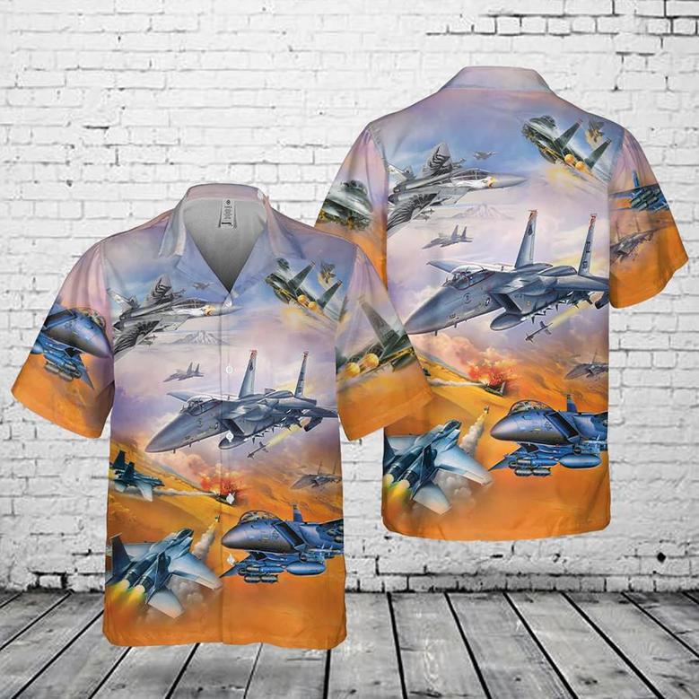 Us Air Force Mcdonnell Douglas Eagle Hawaiian Shirt Summer Gifts