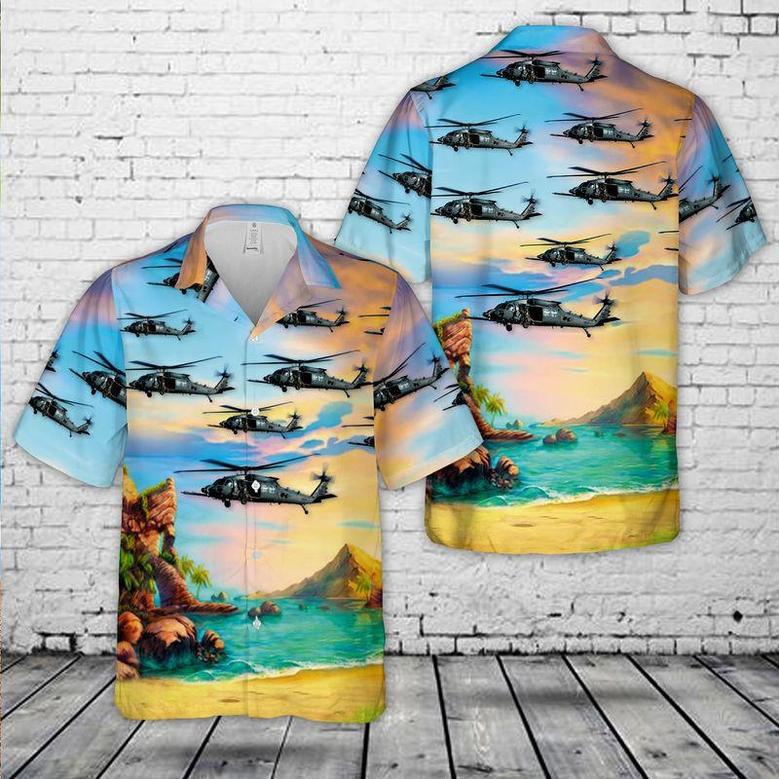 Us Air Force Sikorsky Jolly Green Ii Hawaiian Shirt, Of July Hawaiian Shirt For Men Dad Veteran Summer Gifts