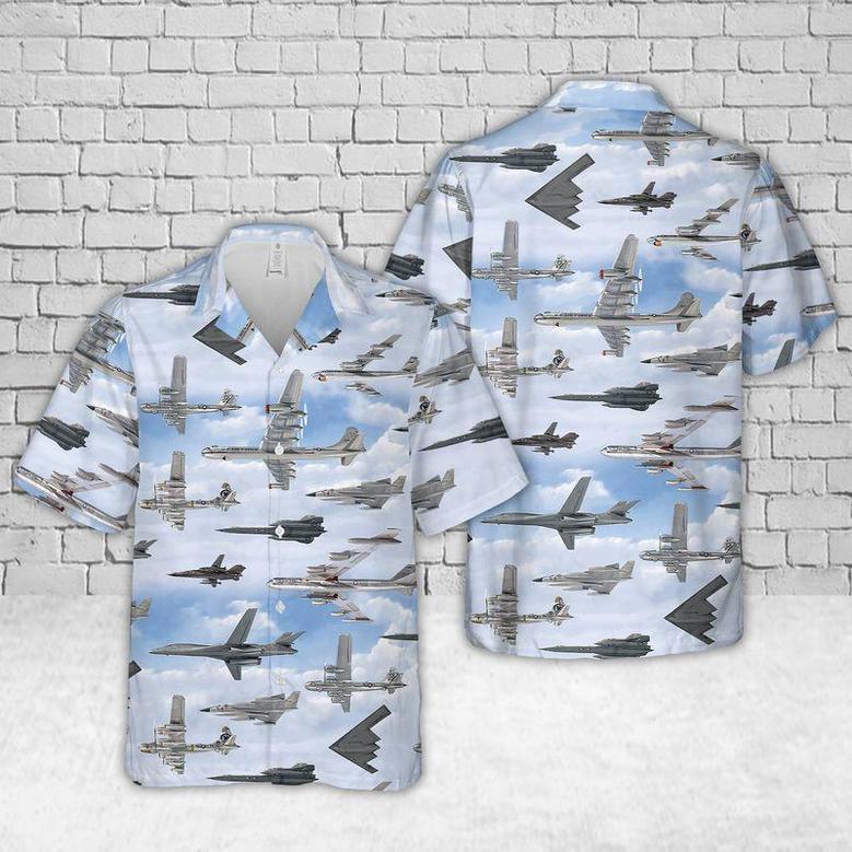 Us Air Force Strategic Bombers Hawaiian Shirt, Of July Hawaiian Shirt For Men Dad Veteran Summer Gifts