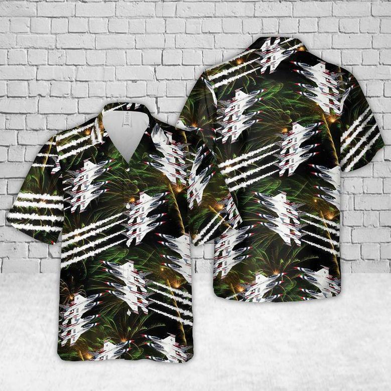 Us Air Force Thunderbirds Hawaiian Shirt For Men Dad Veteran, Patriot Day Summer Gifts