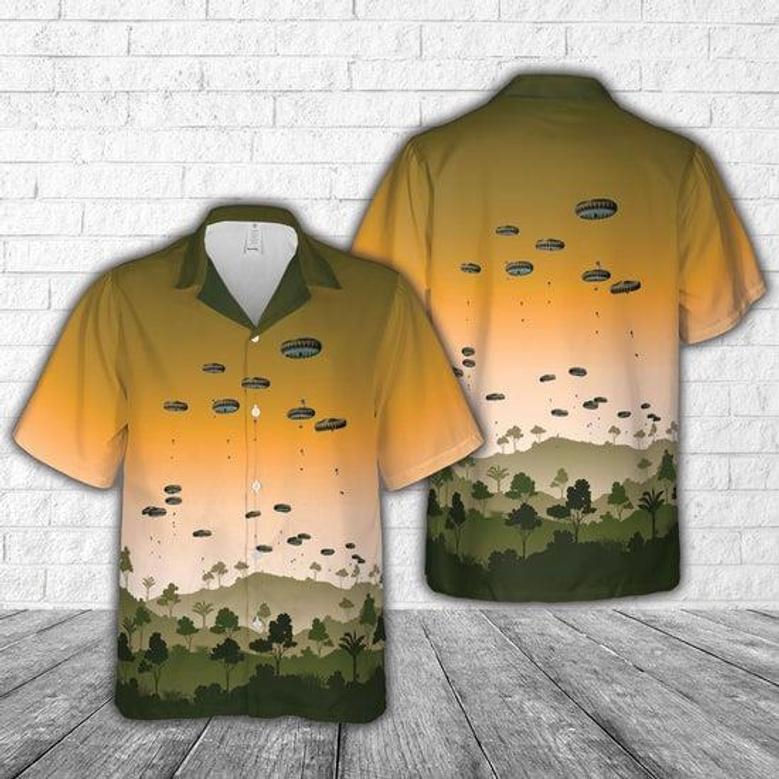 Us Army Airborne Division Jump Into Swift Response 23 Hawaiian Shirt Summer Gifts