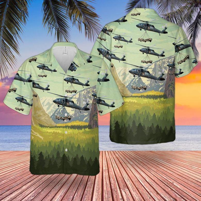 Us Army Airborne Division Sikorsky Black Hawk Unisex Hawaiian Shirt Aloha Shirt