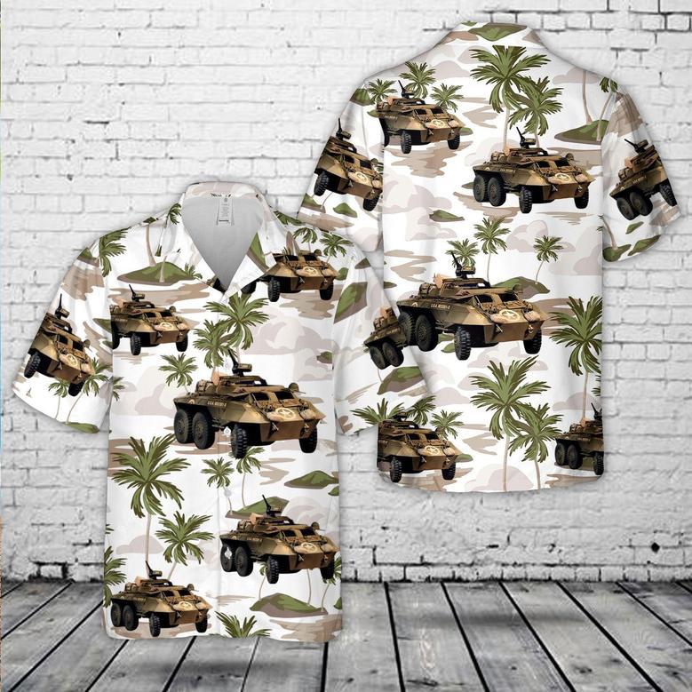 Us Army Armored Utility Vehicle Hawaiian Shirt, Of July Shirt Summer Gifts