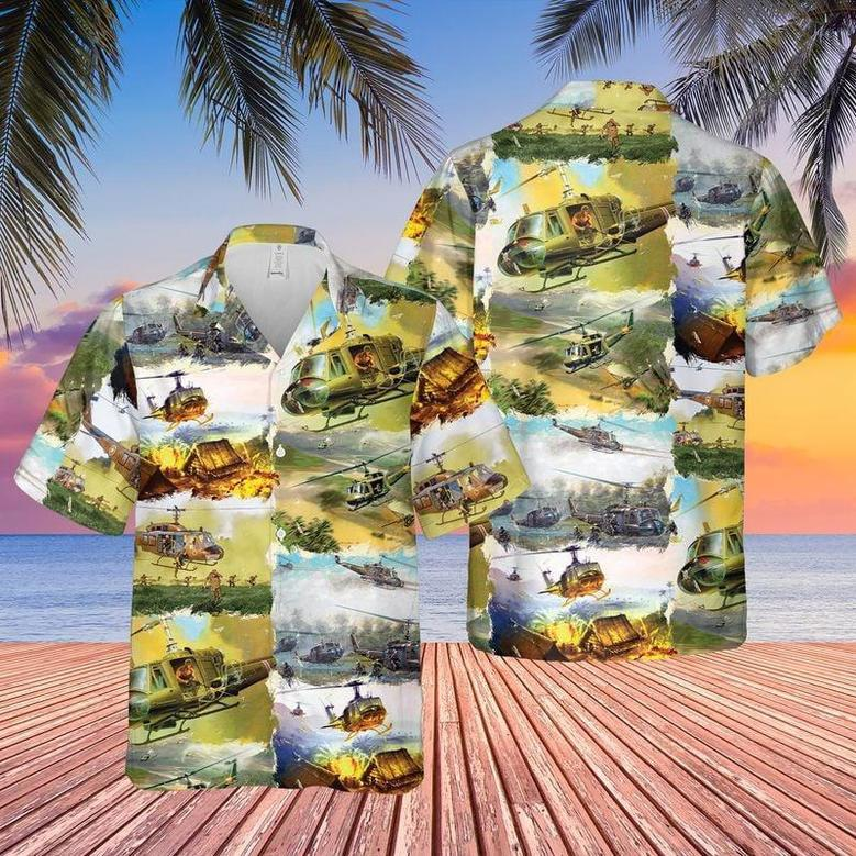 Us Army Bell Huey For Men And Women Unisex Hawaiian Shirt Aloha Shirt