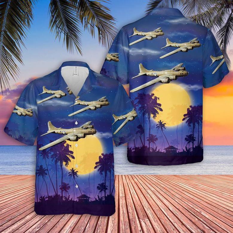 Us Army Boeing Flying Fortress Of World War 2 Unisex Hawaiian Shirt Aloha Shirt