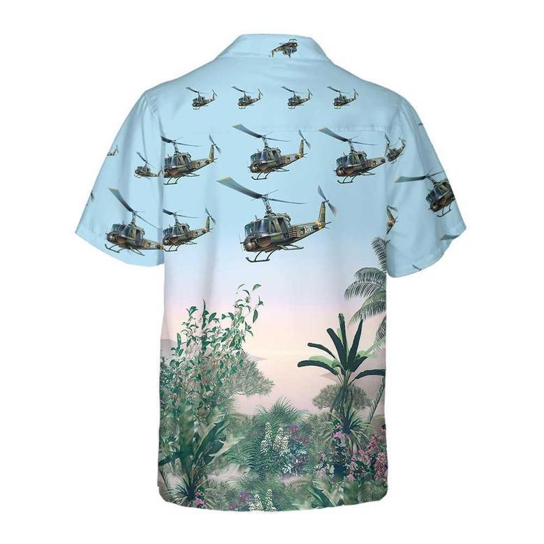 Us Army Helicopter Hawaiian Shirt, Tropical Helicopter Shirt For Men Summer Gifts