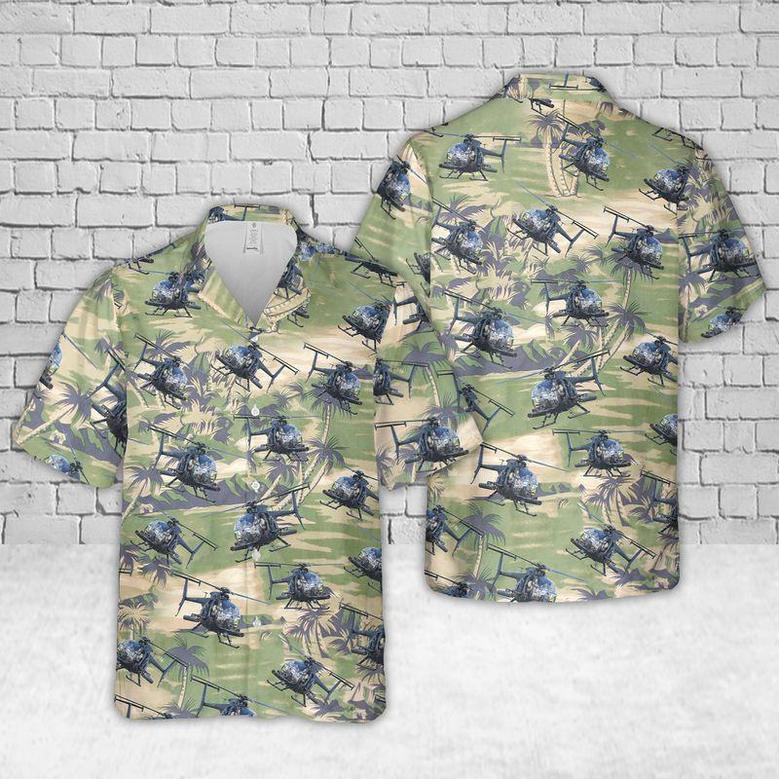 Us Army Md Helicopters Little Bird Hawaiian Shirt, Of July Shirt For Men Summer Gifts