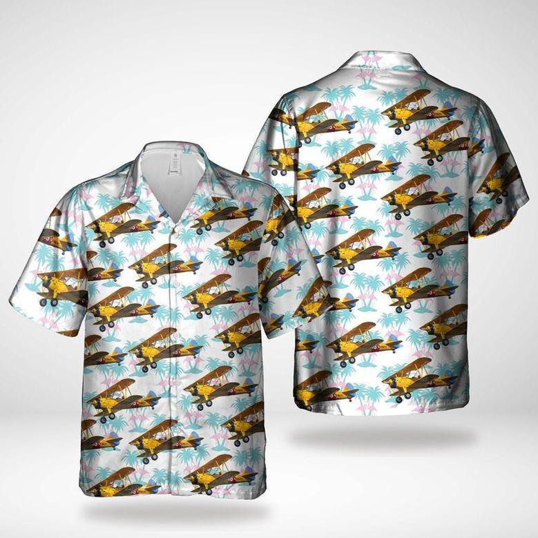 Us Navy, Boeing-Stearman Model 75 Hawaiian Shirt Summer Gifts