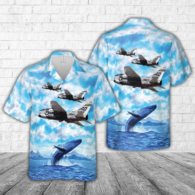 Us Navy Hellrazors (1980) Corsair Ii Hawaiian Shirt Summer Gifts