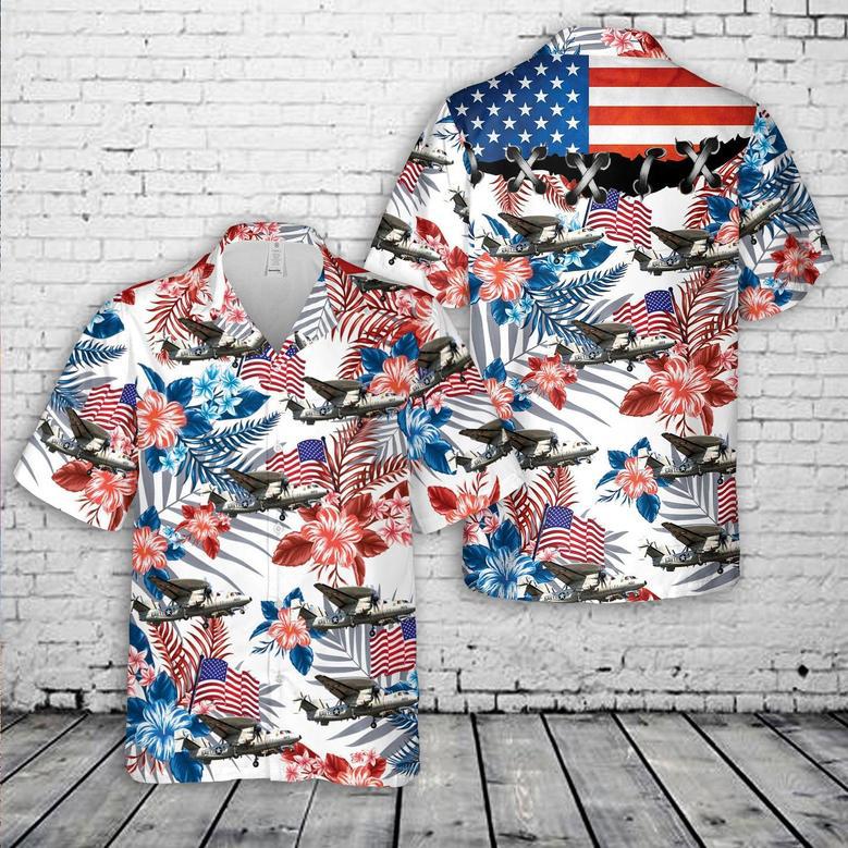 Us Navy Northrop Grumman Hawkeye, Of July Hawaiian Shirt, Of July Hawaiian Shirt For Men Dad Veteran Summer Gifts