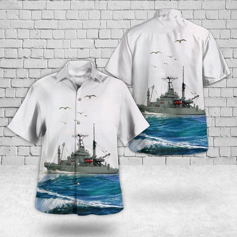 Us Navy Uss Grapple Safeguard-Class Rescue And Salvage Ship Hawaiian Shirt For Men Dad, Veteran Summer Gifts