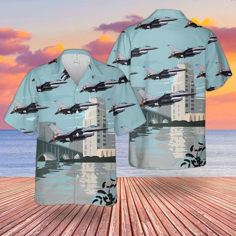 Usaf Minnesota Air National Guard Fighter Wing Fighting Falcon Hawaiian Shirt Summer Gifts