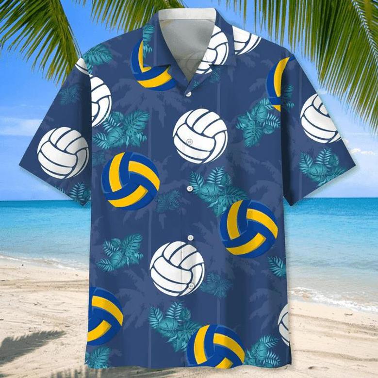 Volleyball American Flag Flower , Volleyball Shirt, Sports Team Group Shirts Unisex Hawaiian Shirt Aloha Shirt