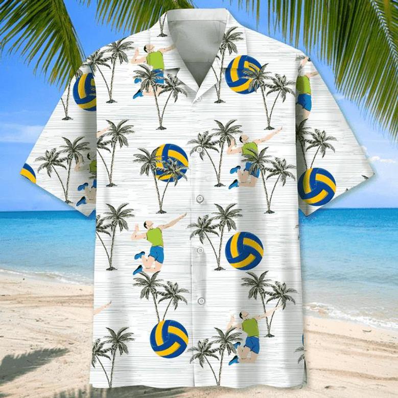 Volleyball Flower , Volleyball Shirt, Sports Team Group Shirts Unisex Hawaiian Shirt Aloha Shirt