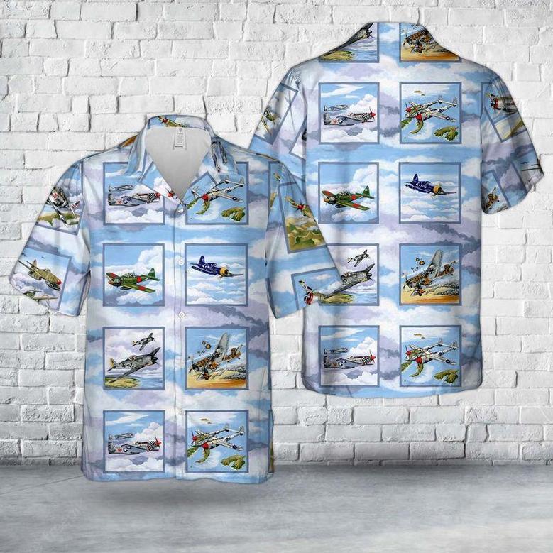 Warbirds Wwii Planes Unisex Hawaiian Shirt Aloha Shirt