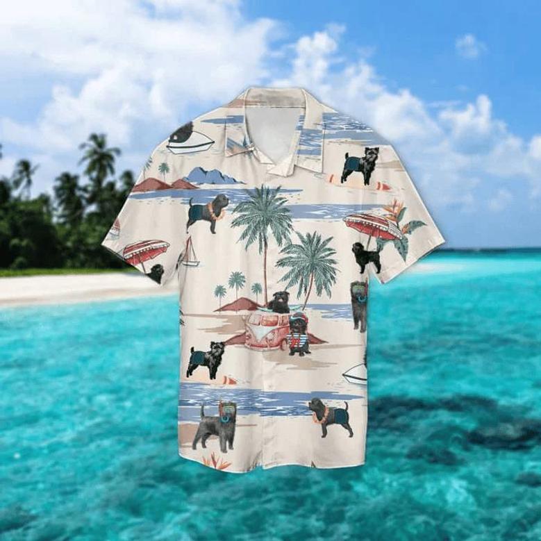 Affenpinscher Summer Beach Hawaiian Shirt, Hawaiian Shirts For Men, Hawaiian Shirts For Men, Aloha Beach Shirt Summer Gifts