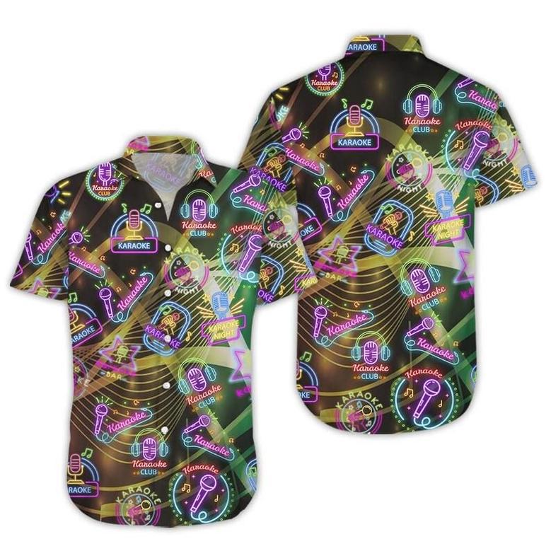 Amazing Karaoke Neon Sign Hawaiian Shirt Summer Gifts