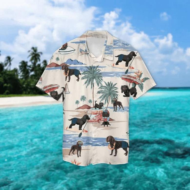 American Water Spaniel Summer Beach Hawaiian Shirt, Hawaiian Shirts For Men, Hawaiian Shirts For Men, Aloha Beach Shirt Summer Gifts