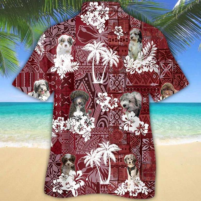 Aussie Doodle Red Hawaiian Shirt, Hawaiian Shirt For Men, Women, Aloha Shirt For Summer Summer Gifts