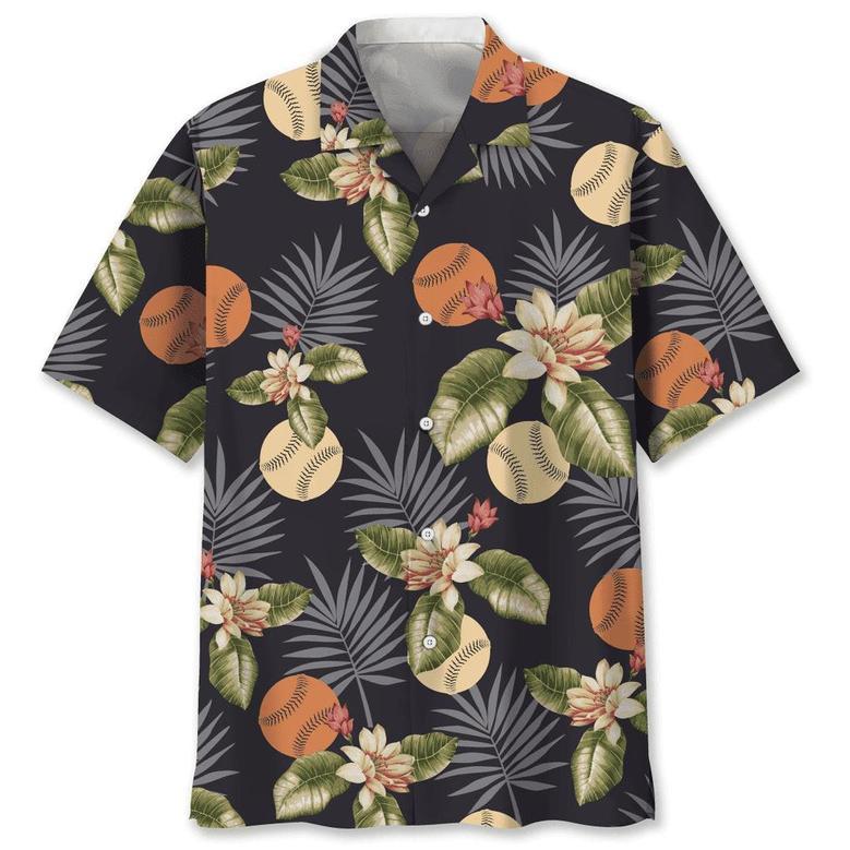 Baseball Grey Hawaiian Shirt Summer Gifts