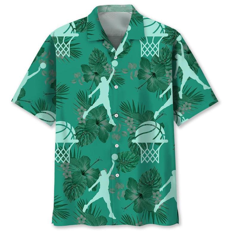 Basketball Kelly Green Hawaiian Shirt Summer Gifts