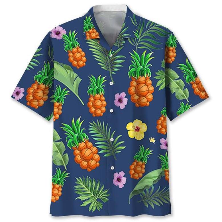 Basketball Pineapple Hawaiian Shirt Summer Gifts