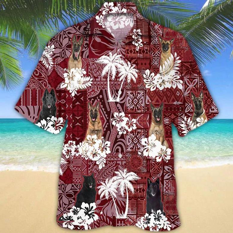 Belgian Shepherd Red Hawaiian Shirt, Hawaiian Shirt For Men, Women, Aloha Shirt For Summer Summer Gifts